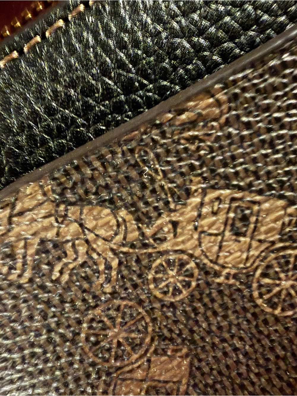 Coach Horse & Carriage Print Turnlock Wallet Brown Black Leather 8x4 - Picture 5 of 6